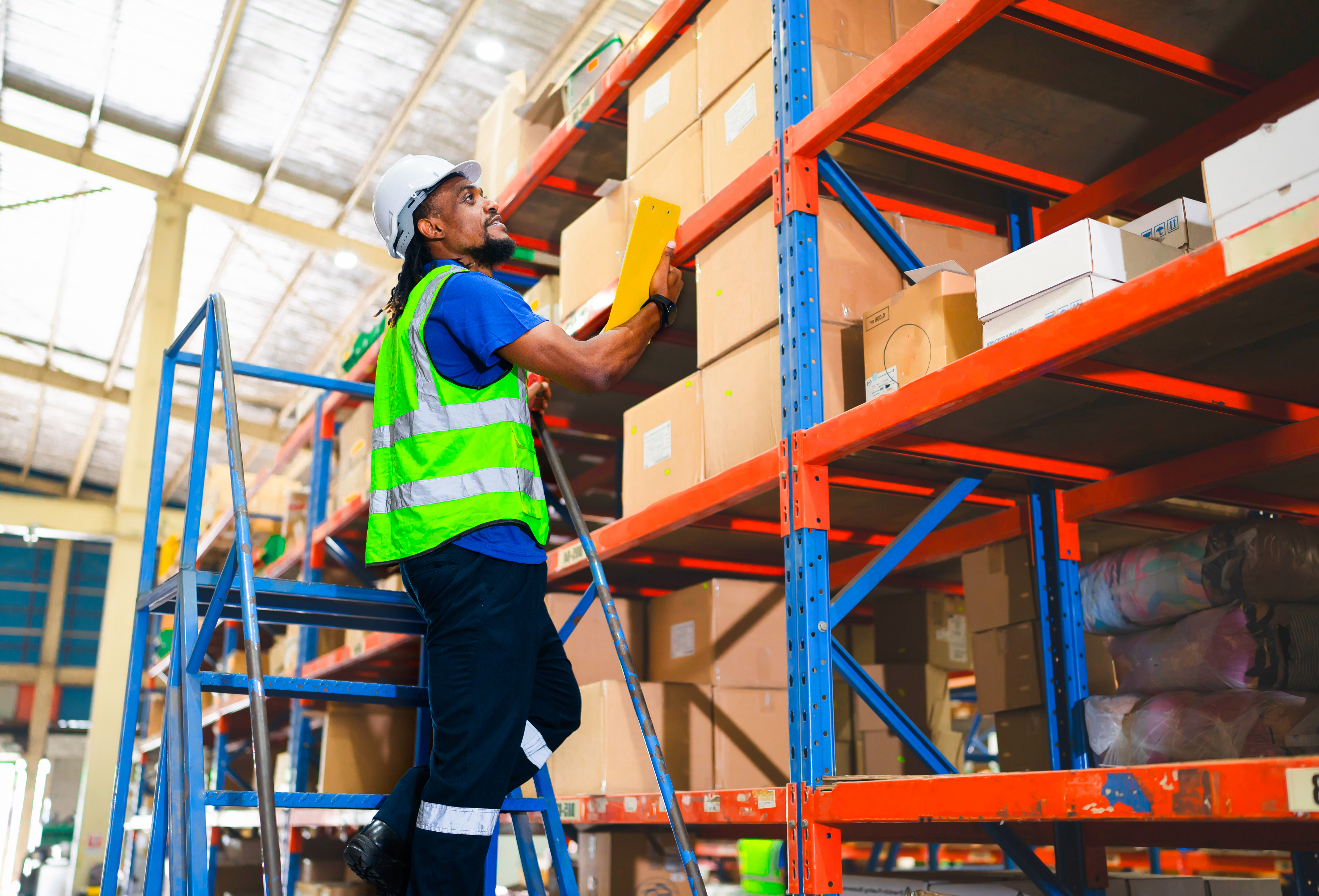 Man working in a warehouse